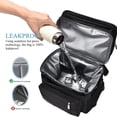 thumbnail image 5 of Lunch Bag & Lunch Box for Men Women Double Deck - Leakproof Insulated Soft Large Adult Lunch Cooler Bag for Work (Black,15L), 5 of 6