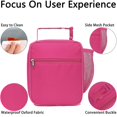 thumbnail image 4 of Bolsa Térmica para Almuerzo GYEUKHAM para Mujeres, Niñas y Adolescentes en Rojo Rosado, 4 of 9
