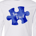 thumbnail image 4 of Inktastic Autism Awareness Be Kind Dark Blue Puzzle Piece Long Sleeve Youth T-Shirt, 4 of 5