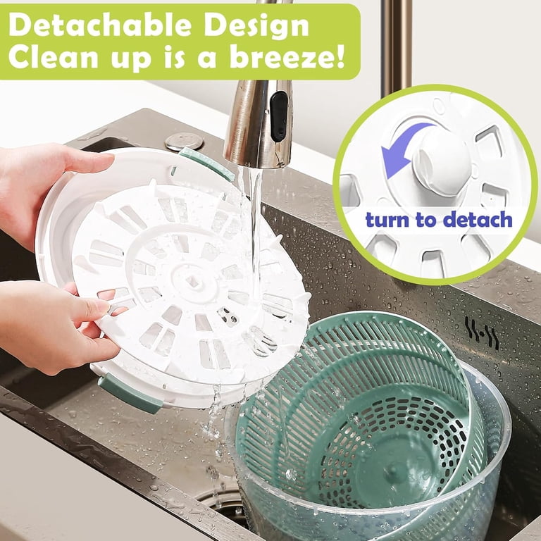 BN-LINK Salad Spinner, 4.8 Quart Large Capacity photo 5