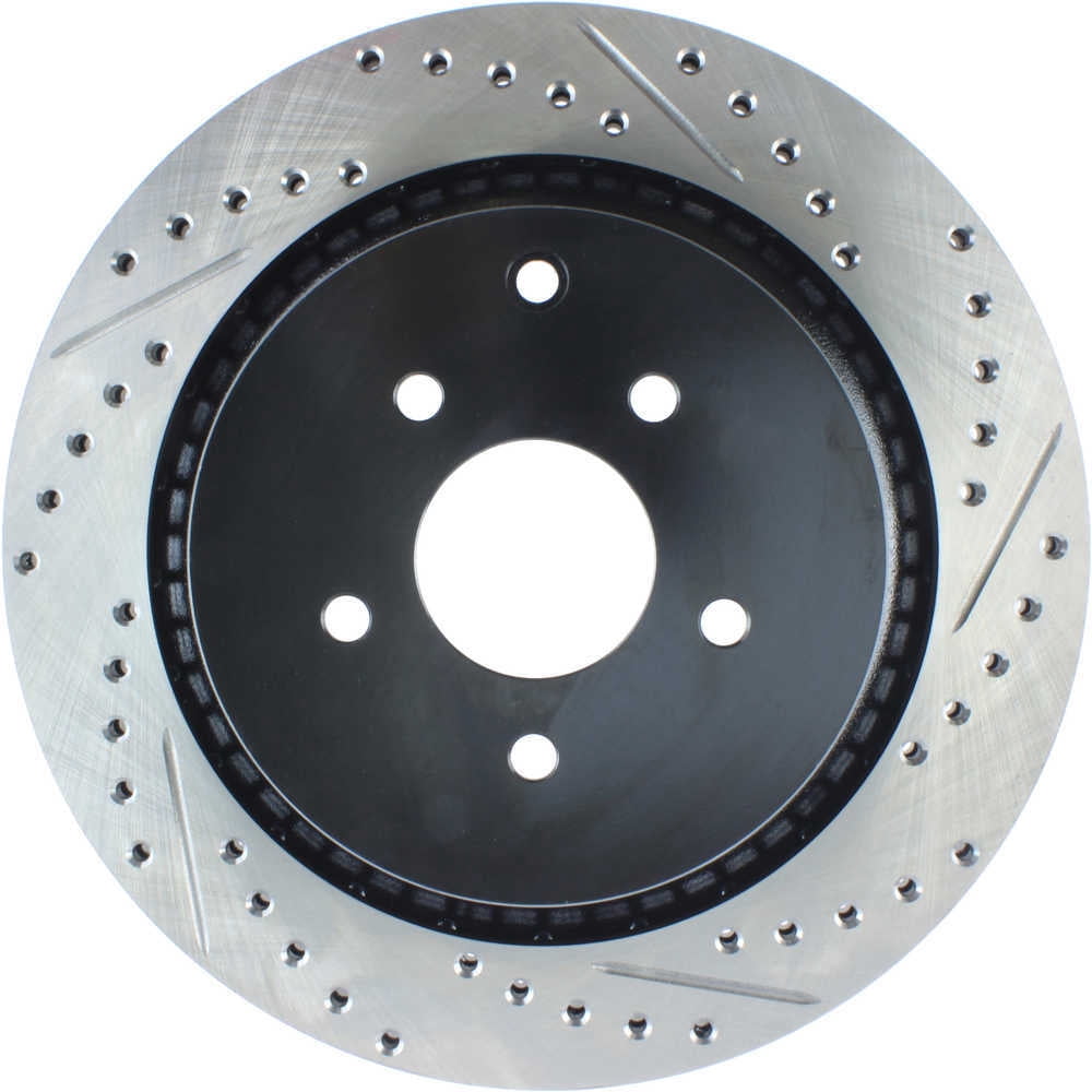 StopTech 09 Infiniti FX50 SportStop Slotted & Drilled Rear Left Rotor Fits select: 2014-2015 INFINITI Q50 BASE/PREMIUM/SPORT, 2018 INFINITI Q50 LUXE/SPORT