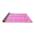 thumbnail image 2 of Ahgly Company Indoor Round Abstract Pink Modern Area Rugs, 8' Round, 2 of 4