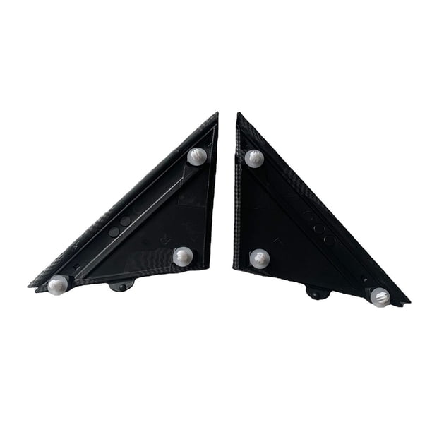 Kenally 2X Acabado de la placa de ajuste Instalación práctica Tamaño compacto Negro Exquisito Cubierta de espejo de larga duración Vehículos, repuestos y accesorios Mis