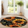 thumbnail image 2 of Playing Cards Round Area Rug, casino poker circle carpet for bar area, man cave or media room, soft washable non-slip floor mat, fun gaming décor accent, 2 of 7