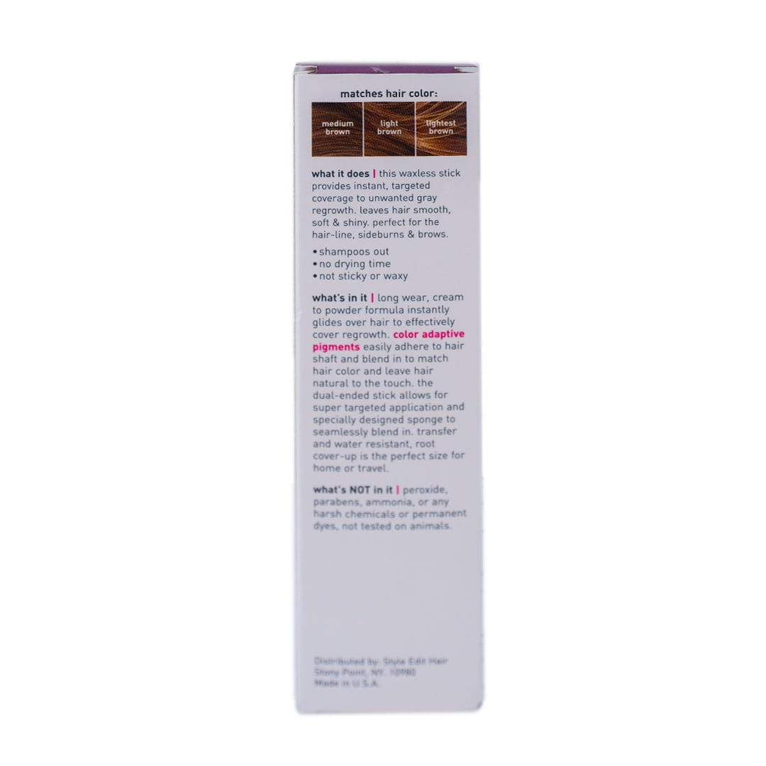 Style Edit Root Cover Up Stick Instant Root Concealer Medium Brown 0.11 oz