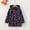 Purple, variant on Girls Hooded Trench Coat Winter Pea Coat Warm Overcoat Elegant Notched Collar Jacket with Pocket Solid Color Casual Windbreaker Children's Parka for School Multicolor 2-3 Years