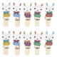 thumbnail image 2 of 10 mini pinzas de madera natural para ropa de Pascua, para tarjetas de papel fotográfico, con línea, 2 of 2