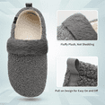 thumbnail image 3 of L-RUN Womens Mens Slippers Soft Curly House Shoes Cozy Slippers with Fleece Lining for Indoor and Outdoor, 3 of 6