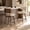 Light Coffee, variant on Swivel Bar Stools Set of 2, Rustic Brown Solid Rubberwood Frame, Faux Leather Comfort for Kitchen