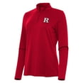 thumbnail image 2 of Women's Antigua  Scarlet Rutgers Scarlet Knights Reprocess Quarter-Zip Top, 2 of 3