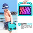 thumbnail image 5 of AVAWO Kids Case for iPad Mini 7 (A17 Pro) 2024 8.3 inch, Mini 6 2021 with Built-in Screen Protector, Shockproof Lightweight Handle Stand Cover for Model (A2995/A2996, A2567/A2568/A2569), Cyan, 5 of 8