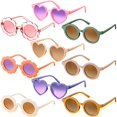 thumbnail image 1 of Gafas de Sol Zhengmy para Niños, 9 Pares Redondas con Forma de Flor y Corazón, 1 of 6