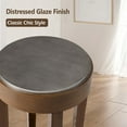 thumbnail image 5 of FOROUTIA 2PCS Brown Round End Table 2-Tier Wood Accent Side, 5 of 7