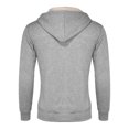 thumbnail image 4 of TANYSU Men Fashion Sweatshirt Solid Color Long Sleeve Tops Round Neck Drawstring Hoodie Sports Pocket Winter Pullover Soft Male Casual Athletic Dailywear, 4 of 6