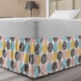 thumbnail image 1 of Polka Dots Bed Skirt, Modern Layout of Leopard Skin Inspired Motifs, Elastic Bedskirt Dust Ruffle Wrap Around for Bedding Decor, 4 Sizes, Multicolor, by Ambesonne, 1 of 2