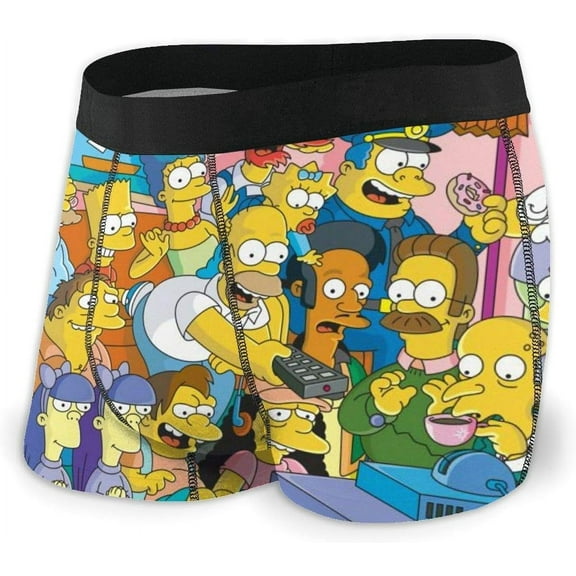 Simpsons Men's Boxer Shorts Soft Stretch Boxer Shorts Multipack Custom Made Anime