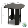thumbnail image 3 of Mesa auxiliar y auxiliar Furinno Simple Design Espresso Furinno Decoración Hogar, 3 of 5