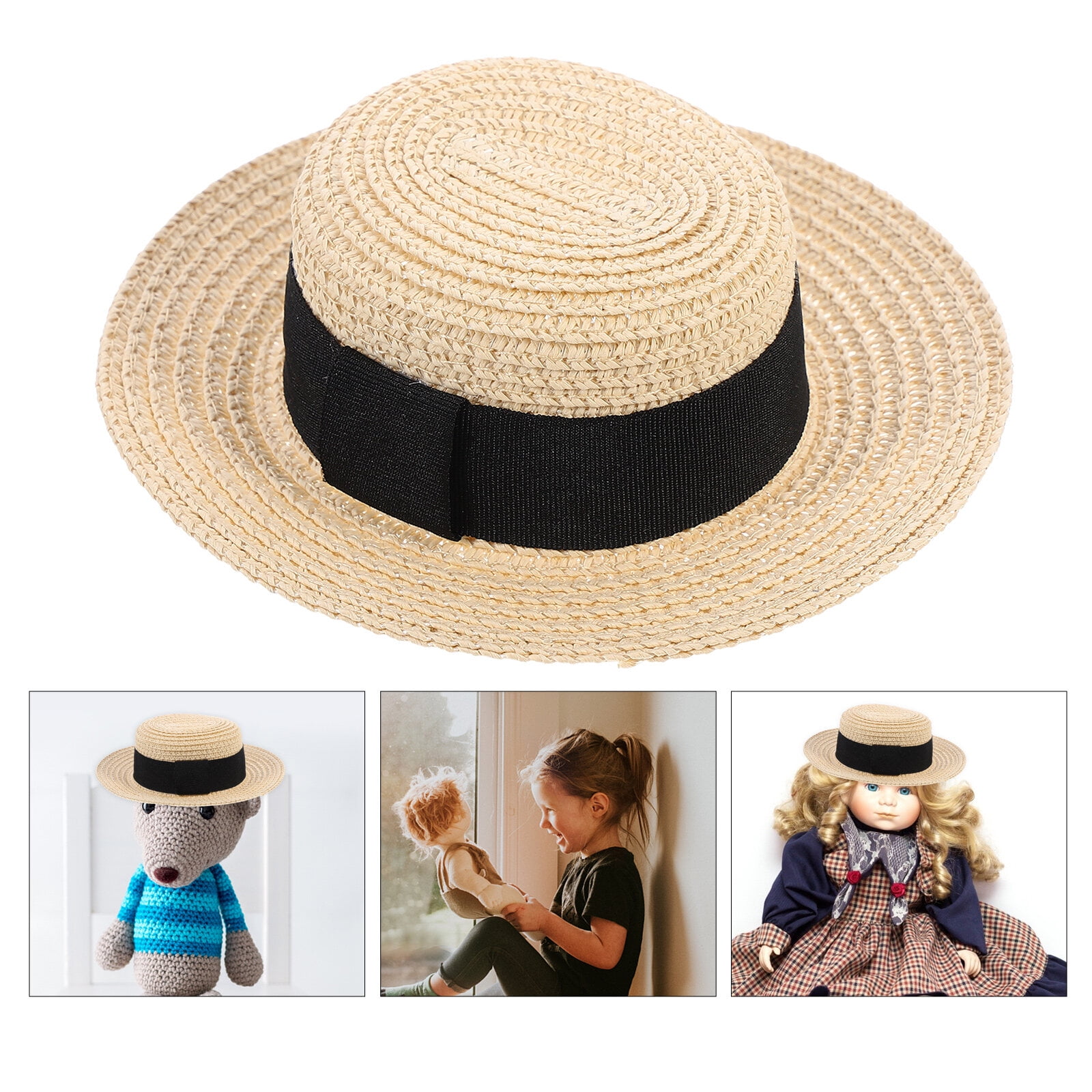 Handmade Doll Ornament 2pcs Exquisite Doll Hat Decor
