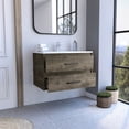 thumbnail image 2 of White main color | Floating sink vanity with sturdy handles and storage | Enhances the aesthetics and functionality of your room, 2 of 3