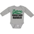 thumbnail image 3 of Inktastic Marathon Runner Childs Boys Long Sleeve Baby Bodysuit, 3 of 5