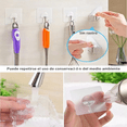 thumbnail image 3 of "16pzs Ganchos De Pared Autoadhesivos Para Baño Y Cocina Lab.G, Color Blanco ", 3 of 5