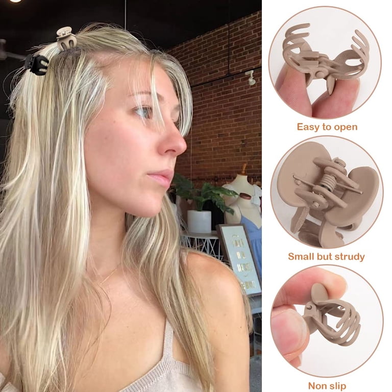 Mini Claw Clips 10Pcs, Durable Matte Tiny 1.4 Inch Hair  display picture 3