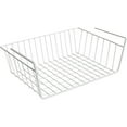 thumbnail image 2 of LXYFH Rack Under $15 White Under Shelf Wire Basket Hanging Storage Baskets Under Cabinet On Storage Racks Slide In Baskets Organizer For Kitchen Pantry Desk Bookshelf, 2 of 7