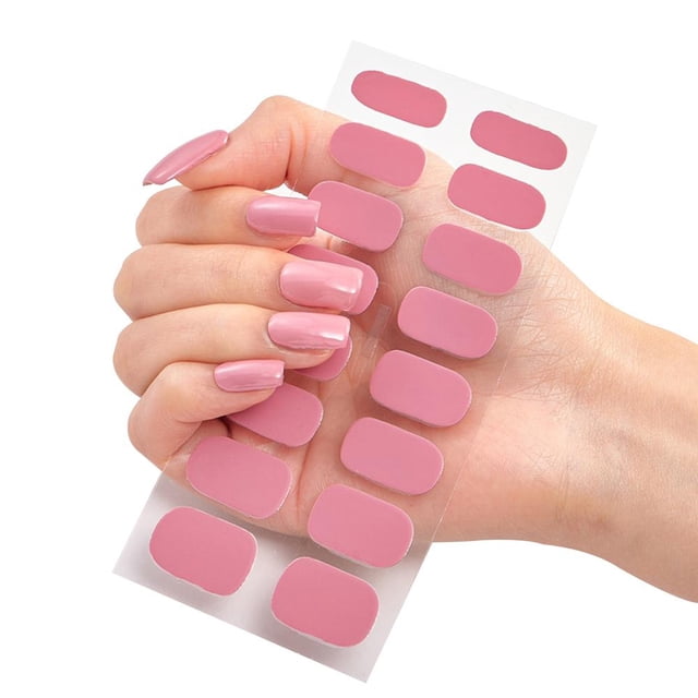 Single Color Nail Stickers Removable Summer'