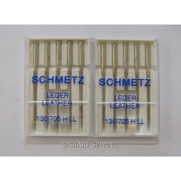 Teamwork 10 Schmetz Leather  Size#16 Home Sewing Machine Needles 130/705H LL, 15X2 NTW