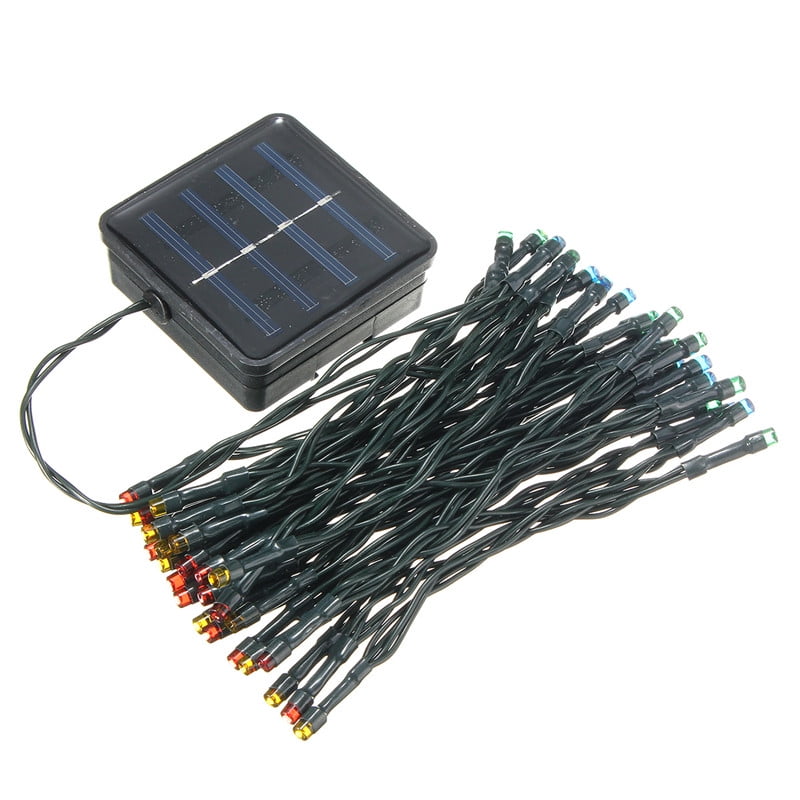 50 LED Multi Function Solar Powered String Fairy Lights Garden Party Outdoor 