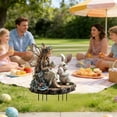 thumbnail image 4 of Easter Bunny Garden Insert, Easter Bunny Egg Outdoor Garden Yard Art, 11.8×7.8 Inch Waterproof Sun-Proof Holiday Landscaping Sign for Flower Bed Courtyard, 4 of 6
