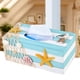 thumbnail image 3 of Caja de pañuelos de madera, caja de pañuelos de madera mediterránea, soporte de almacenamiento de papel con tapa de servilleta de madera, confiable y duradera, 3 of 7