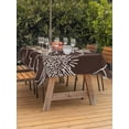 thumbnail image 3 of Outdoor Tablecloth with Umbrella Hole for Patio/Picnic/Party/Camping, Brown Flowers Waterproof Table Cloth Rectangle Table Cover Washable, Spring Floral Botanical Modern Art (60"x 84"), 3 of 8