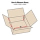 thumbnail image 2 of AVIDITI 14 x 8 x 4 cajas de cartón corrugado planas 14 pulgadas de largo x 8 pulgadas de ancho x 4 pulgadas de alto Paquete de 25 | Caja de almacenamiento móvil de embalaje de envío para cajas a grane, 2 of 5