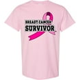 thumbnail image 3 of Inktastic Breast Cancer Survivor with Pink Ribbon T-Shirt, 3 of 5