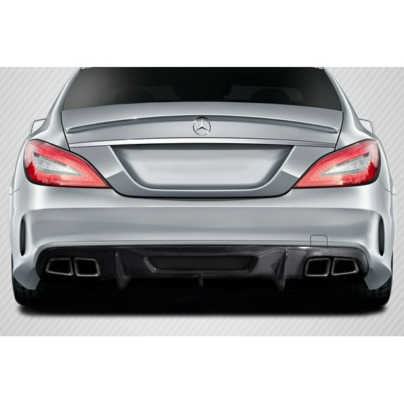2012-2018 Mercedes W218 CLS63 Carbon AF-1 Rear Diffuser ( CFP ) - 1 Piece