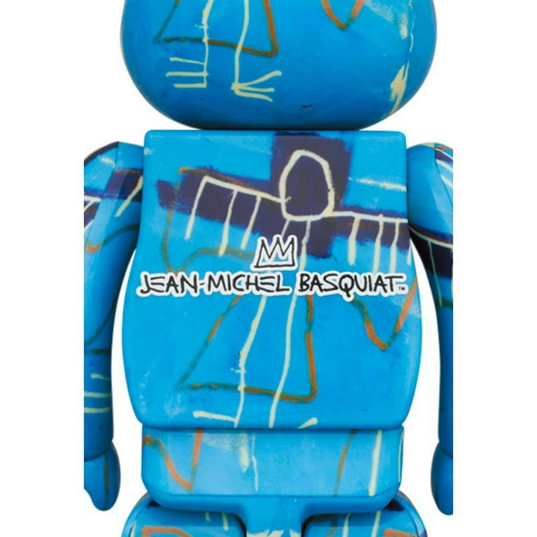 MEDICOM TOY - BE@RBRICK BASQUIAT #9 100％ &amp; 400％ Blue Medicom Toy BE@RBRICK Jean Michel Basquiat 9 100% & 400