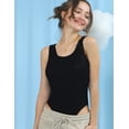thumbnail image 4 of Doublju Womens Sleeveless Round Neck Snap Button Casual Bodysuit With Plus Size, 4 of 4