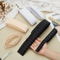 thumbnail image 3 of 3.28Yard 3 Colors Three Row Hook and Eye Tape Trim Polyester 2" Wide Corset Bra Extender for Bridal Costumes Corset Bra Sewing Craft Black White Moccasin 1.1Yard/Color Colorful, 3 of 6