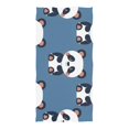 thumbnail image 3 of Cute Panda Beach Towel Camping Towel Microfiber Oversized 37" x 74" Absorbent for Seaside Camping Swimming Fitness, 3 of 5
