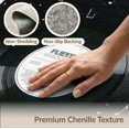thumbnail image 6 of ODIKA 8'x10' Washable Area Rug Music Vinyl Note Record Album Disc Motif Border Round Cd Themed for Living Room, Under Sectional, Family , Durable, Non-Slip, 6 of 7