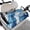 Blue and White Marble, variant on Whosucclay Colored Paw Print Patterns Golf Cart Seat Cover, Non-slip Golf Cart Seat Blanket Soft Breathable Golf Cart Cushion Cover for 2 Person Golf Cart Seat