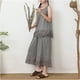 thumbnail image 4 of Pantalones elegantes de primavera para viajeros, de pierna ancha, de algodón y lino, rectos, distintivos, sueltos, hasta los tobillos, pantalones de cintura alta con bordados y huecos, 4 of 6