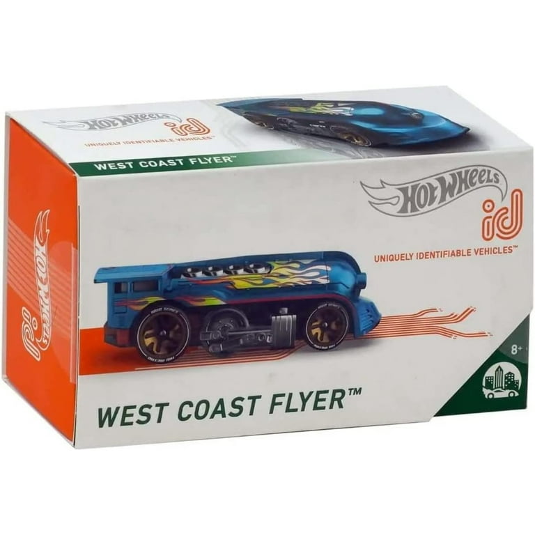 Hot Wheels ID West Coast Flyer, 1/64 Scale, Spectraflame Blue, HW