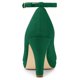 thumbnail image 3 of Zapatillas Correa De Tobillo Tacón De Aguja Punta Redonda De Las Mujeres Verde 36, 3 of 7