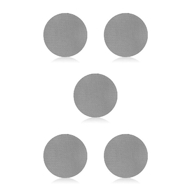 Decodeary Coffee Filter Reusable Washable Replacement Portafilter Mesh Screen Multi-layer Round Universal Pressurized Filtering 54mm 5Set