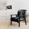 thumbnail image 2 of Designart "Trail Amidst the Field II" Blue Farmhouse / Country Upholstered Accent Chair - Traditional Arm Chair For Living Room, 2 of 5