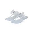 thumbnail image 5 of Wild Diva EE87 Women Glitter Jelly Bow T-Strap Slip On Thong Sandal, 5 of 5