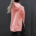 thumbnail image 4 of Sudadera Suelta con Capucha, Jersey con Capucha y Dobladillo Dividido, Jersey con Capucha y Dobladillo Dividido, Sudaderas con Capucha Informales para Mujer, Materiales ecológicos, 4 of 6