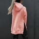 thumbnail image 4 of Sudadera con Capucha Dobladillo Dividido con Bolsillo Sudadera con Capucha Manga Larga Gruesa Sudadera con Capucha Extragrande para Mujer Rosa XXL, 4 of 6